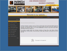 Tablet Screenshot of manishusedmachinery.com